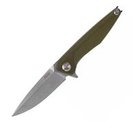 ANV Knives Z300 - Sleipner, Stonewash / Tranchant lisse, G10 Olive / Liner Lock ANVZ300-011