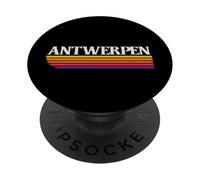 Anvers Belgique Retro Graphic - Antwerpen België PopSockets PopGrip Adhésif