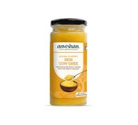 Anveshan A2 Ghee de vache 250 ml | Bocal en verre | Méthode Bilona | Baratté au lait caillé | Pur, naturel et sain | Testé en laboratoire