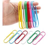 Anvin 30 Pack Trombones Grand 10cm Feuille Mega Trombones Jumbo Taille Clips Support Papier pour Fichiers Documents Organisation du travail Personnel Fournitures (Antirouille et Multicolore)
