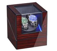 ANWBROAD Remontoir à Montre Ecrins pour Montres Automatiques pour 2 Montres, Watch Winder Super Silencieux, LED Légère & 4 modes & Moteur Mabuchi, Boîte à Bijoux de Rangement pour montres Mécaniques