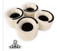 ANWEALTH Lot de 4 Roues de Skateboard 80 mm pour Descente Longboard Skateboard Électrique Haute Vitesse Adhérence Maximale Conduite Souple Durabilité Longue Durée