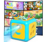 Anweller Projecteur d'histoire pour enfants - Veilleuse ciel étoilé avec 8 berceuses, 8 comptines et narration d'histoires pour l'heure du coucher et l'apprentissage de la petite enfance, à partir de