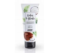 Anwen Masque capillaire à la noix de coco et à l'argile pour cheveux pauvres en pores, 200 ml - Longue durée
