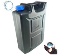 Anwicar Bidon d'eau - Réservoir d'eau Camping 20l - Camping Jerricane d'eau - Réservoir d'eau Fraîche - Noir