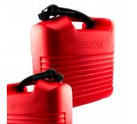 Anwicar Jerrican Essence 20L - Bidon essence avec Tuyau - Bidon de Réserve Robuste et étanche pour Essence et Diesel - Rouge