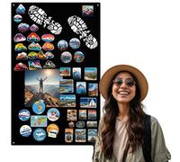 Anwicar Tableau Magnétique chaussure de randonnée Noir 80x50 cm | Tableau en acier pour aimants, notes et marqueurs craie; surface effaçable et kit de montage mural inclus
