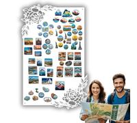 Anwicar Tableau Magnétique Effaçable en Acier - Idéal pour Aimants et Notes - Tableau Noir Magnétique Mural - Compatible avec Marqueurs Craie - Motif de fleurs - 50x80 cm - Blanc