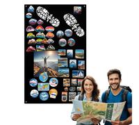 Anwicar Tableau Magnétique Effaçable en Acier - Idéal pour Aimants et Notes - Tableau Noir Magnétique Mural - Compatible avec Marqueurs Craie - 80x50 cm - Noir