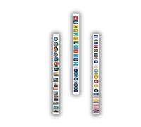 Anwicar Tableau Magnétique mural effaçable Blanc 100x6 cm lot de 3