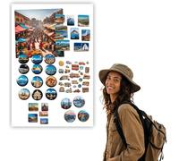 Anwicar Tableau Magnétique mural effaçable Blanc 50x30 cm | Tableau en acier pour aimants, notes et marqueurs craie; surface effaçable et kit de montage mural inclus