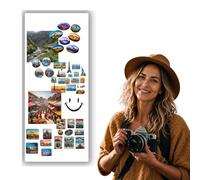 Anwicar Tableau Magnétique mural effaçable Blanc 70x30 cm | Tableau en acier pour aimants, notes et marqueurs craie; surface effaçable et kit de montage mural inclus