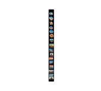Anwicar Tableau Magnétique mural effaçable Noir 100x6 cm lot de 1