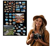 Anwicar Tableau Magnétique mural effaçable Noir 100x80 cm | Tableau en acier pour aimants, notes et marqueurs craie; surface effaçable et kit de montage mural inclus
