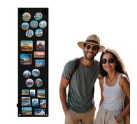 Anwicar Tableau Magnétique mural effaçable Noir 70x20 cm | Tableau en acier pour aimants, notes et marqueurs craie; surface effaçable et kit de montage mural inclus