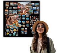 Anwicar Tableau Magnétique mural effaçable Noir 80x80 cm | Tableau en acier pour aimants, notes et marqueurs craie; surface effaçable et kit de montage mural inclus