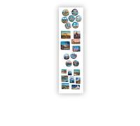 Anwicar Tableau Magnétique - Tableau Effaçable en Acier - Idéal pour Aimants et Notes - Tableau Noir Magnétique Mural - Compatible avec Marqueurs Craie - Kit de Montage Inclus - 70x20 cm - Blanc