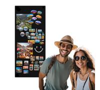 Anwicar Tableau Magnétique - Tableau Effaçable en Acier - Idéal pour Aimants et Notes - Tableau Noir Magnétique Mural - Compatible avec Marqueurs Craie - Kit de Montage Inclus - 70x30 cm - Noir