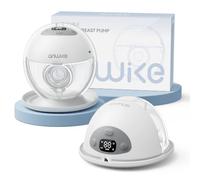 ANWIKE K10 Tire lait electrique mains libres, 4 modes, 20 niveaux | 1200mAh, téterelle 27 mm, Tire lait nomade mains libres jusqu’à 320 mmHg, faible bruit, base verticale(Blanc, 2 unités)