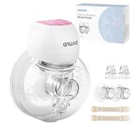 ANWIKE Tire-Lait Électrique 193g - Tire-Lait Mains Libres Ultraléger avec Écran LED, 3 Modes 9 Niveaux, Silencieux <40dB, Brides 21/24mm, Sans BPA - Idéal pour Maison, Voiture, Pharmacie et Voyages