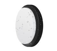 ANWIO Éclairage Extérieur Autour des Murs, 13W Plafonnier LED Noir 4000K 980Lm， Applique Murale Protégée IP54 Etanche, 1 Pièce