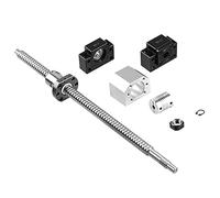 ANWOK Kit de vis à bille SFU1605-450 mm avec écrou à bille et support d'extrémité de roulement BK/BF10 pour machine de meulage, machine de gravure CNC