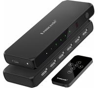 anwxai-Hdmi Splitter 5 Entrées 1 Sortie,4K Hdmi Switch Uhd Avec Télécommande,4K @ 30Hz Commutateur Hdmi 2.0 Prend En Charge,Hdcp,Hdr Pour Firestick Xbox Ps5/4/3 Blu-Ray Dvd Tv Box