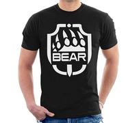 ANXIAOER Bear Emblem Escape from Tarkov Men's T-Shirt Black L