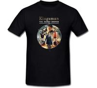 ANXIAOER Men's Kingsman The Secret Service Movie T-Shirt Black L