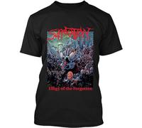 ANXIAOER Suffocation Effigy of The Forgotten American Death Metal Band T-Shirt Black XXL
