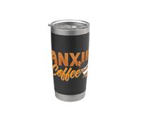 Anxie Coffee Thérapeute de sensibilisation à l'anxiété Santé mentale Gobelet isotherme en acier inoxydable double paroi