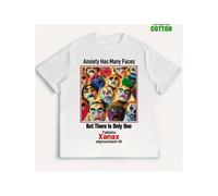 Anxiety Has Many Faces But There Ls Only 0ne Tablets Xanax Alprazolam LV 180G, T-shirts For Men, Men's T-Shirt Clothing, 100% Cotton, Short Sleeve, Crew Neck Breathable, Comfortable, Relaxed Fit KOMFO