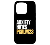 Anxiety Hates Psalm 23 Bible Verse to Memorize by Heart Coque pour iPhone 15 Pro