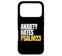 Anxiety Hates Psalm 23 Bible Verse to Memorize by Heart Coque pour iPhone 17 Pro