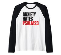 Anxiety Hates Psalm 23 Bible Verse to Memorize by Heart Manche Raglan