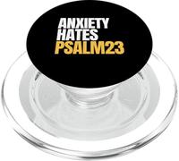 Anxiety Hates Psalm 23 Bible Verse to Memorize by Heart PopSockets PopGrip pour MagSafe