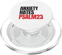 Anxiety Hates Psalm 23 Bible Verse to Memorize by Heart PopSockets PopGrip pour MagSafe