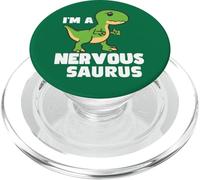 Anxiety Introvert I'm A Nervous Saurus Citation T Rex Dinosaure PopSockets PopGrip pour MagSafe