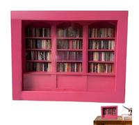 Anxietys Bookshelf Shake Away Your Anxietys, Bibliothèque D'Anxiété, Bibliothèque avec 200 Livres, Vitrine en Bois avec 'ni Livres, Livres Salle Décor pour Amateurs de Livre, Soulagement du Stress