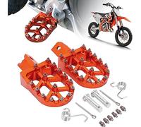 AnXin Foot Pegs Motorcycle Universal CNC Footpeg for SX SX-F 50-125cc BT200X Mini Bike SSR Apollo RFZ TaoTao Lifan Kayo Coolster Pit Bike - Orange