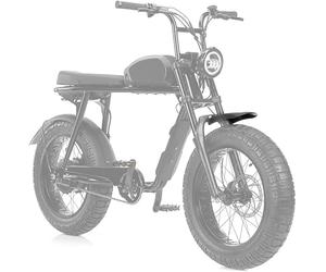 AnXin Garde-boue avant Super 73 - Super 73 - Pour vélo électrique - Super 73 S1/Super 73 S2/Super 73 RX - Noir, Front