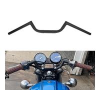 AnXin Guidon de Moto 7/8" 22 mm Haut Universel pour Cafe Race Bobber Motocross Dirt Pit Bike ATV Ebike Mini Bike Noir