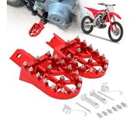 AnXin Repose-pieds universel CNC pour moto Honda CRF XR 50 70 110 M2R SDG DHZ SSR KAYO Pit Bike Rouge