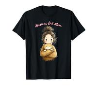 Anxious Cat Mom Tees T-shirt cadeau mignon et drôle pour les amoureux des chats T-Shirt