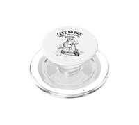 Anxious Frog Scooter Rider Humour Graphic PopSockets PopGrip pour MagSafe