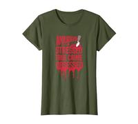 Anxious Stressed True Crime Obsessed - Tueur de série T-Shirt, Femme, Olive, 3XL