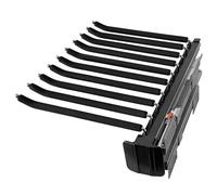 ANXJLEO Cintre à pantalons, extensible, peu encombrant, avec flocage antidérapant, pour 10 pantalons, en acier inoxydable, pour penderie, noir