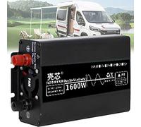 ANXYYDS 1600W/3000W/3500W/4500W/7000W/10000W Convertisseur Pur Sinus 12V/24V/48V/60V à 220V/230V Transformateur -2 Prise EU de Courant Alternatif,écran LCD, pour Voiture, Camping, Voyage,1600W-48V