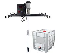 ANXYYDS Agitateur IBC, mélangeur de réservoir électrique, agitateur de Peinture, hélice Pliante, avec Support de Suspension, pour agitateur de dissolvant d'encre
