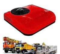 ANXYYDS DC 12v/24v Climatiseur Électrique Parking Toit RV Climatiseur Chaleur Et Refroidissement A/C Unité 10000btu Fit Camion Camping-Car Remorque, Compresseur Scroll Red-24V